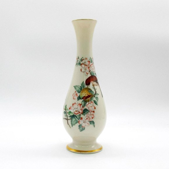 Vintage Lenox Serenade Bud Ivory Vase Beautifully Decorated, Made in USA - Picture 3 of 7